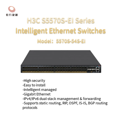 Sakelar Ethernet Seri H3C S5570S-EI Teknologi ASIC 5570S-54S-EI