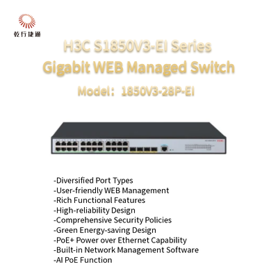 H3C S1850V3-EI Seri 1850V3-28P-EI Gigabit WEB Managed Switch
