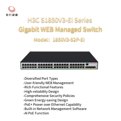 Sakelar Terkelola WEB Gigabit Seri H3C S1850V3-EI 1850V3-52P-EI