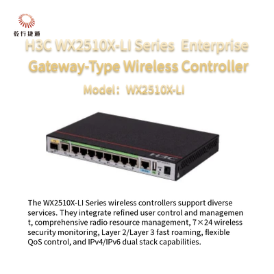 Pengontrol Nirkabel Tipe Gateway Perusahaan Generasi Baru Seri H3C WX2510X-LI