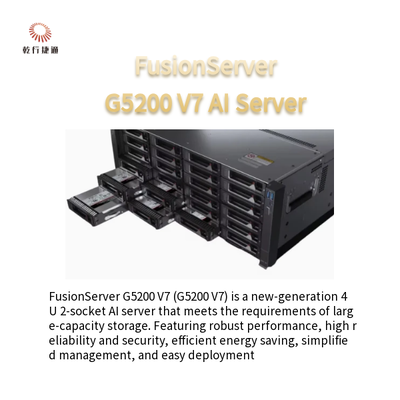 FusionServer G5200 V7 4U AI server1 atau 2 x 4th/5th Gen Intel Xeon Scalable prosesor
