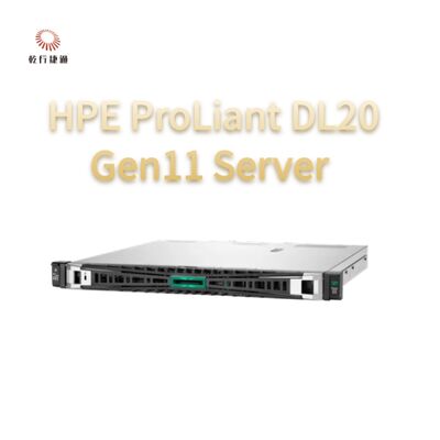 HPE ProLiant DL20 Gen11 Rack Server, sistem penyimpanan flash,1U Rackmount Server Penjualan