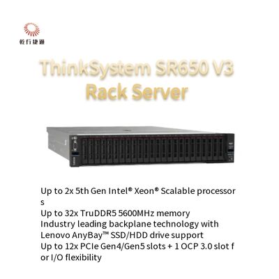 Server 2U ThinkSystem SR650 V3 Lenovo | Mendukung Berbagai Sistem Operasi